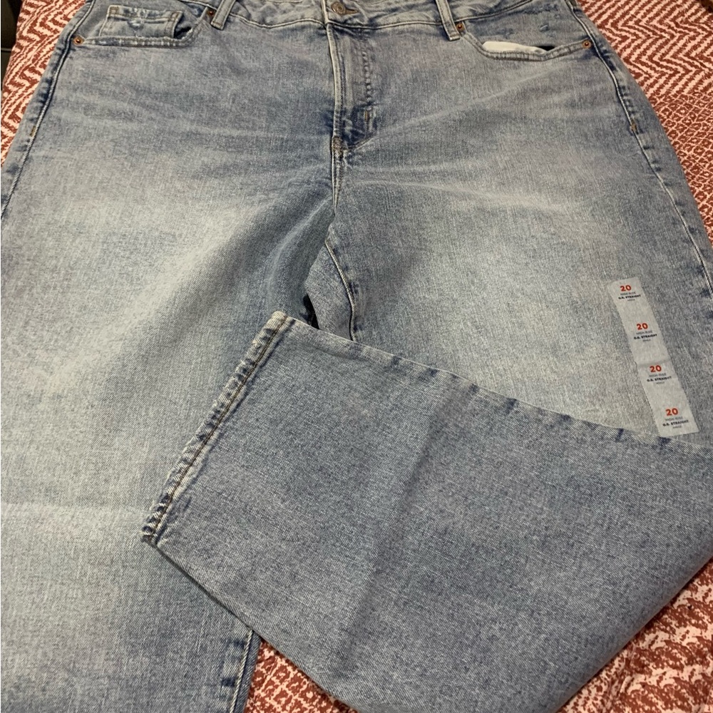 Jeans PLUS SIZE High-Waisted .G. Straight Jeans for
Women